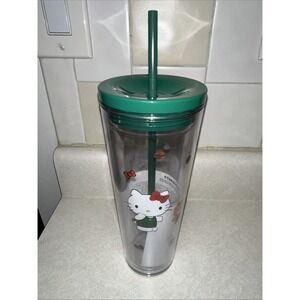 NEW Starbucks x Hello Kitty Limited Edition 2025 Clear Cold‎ Cup Tumbler 24oz
